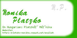 monika platzko business card